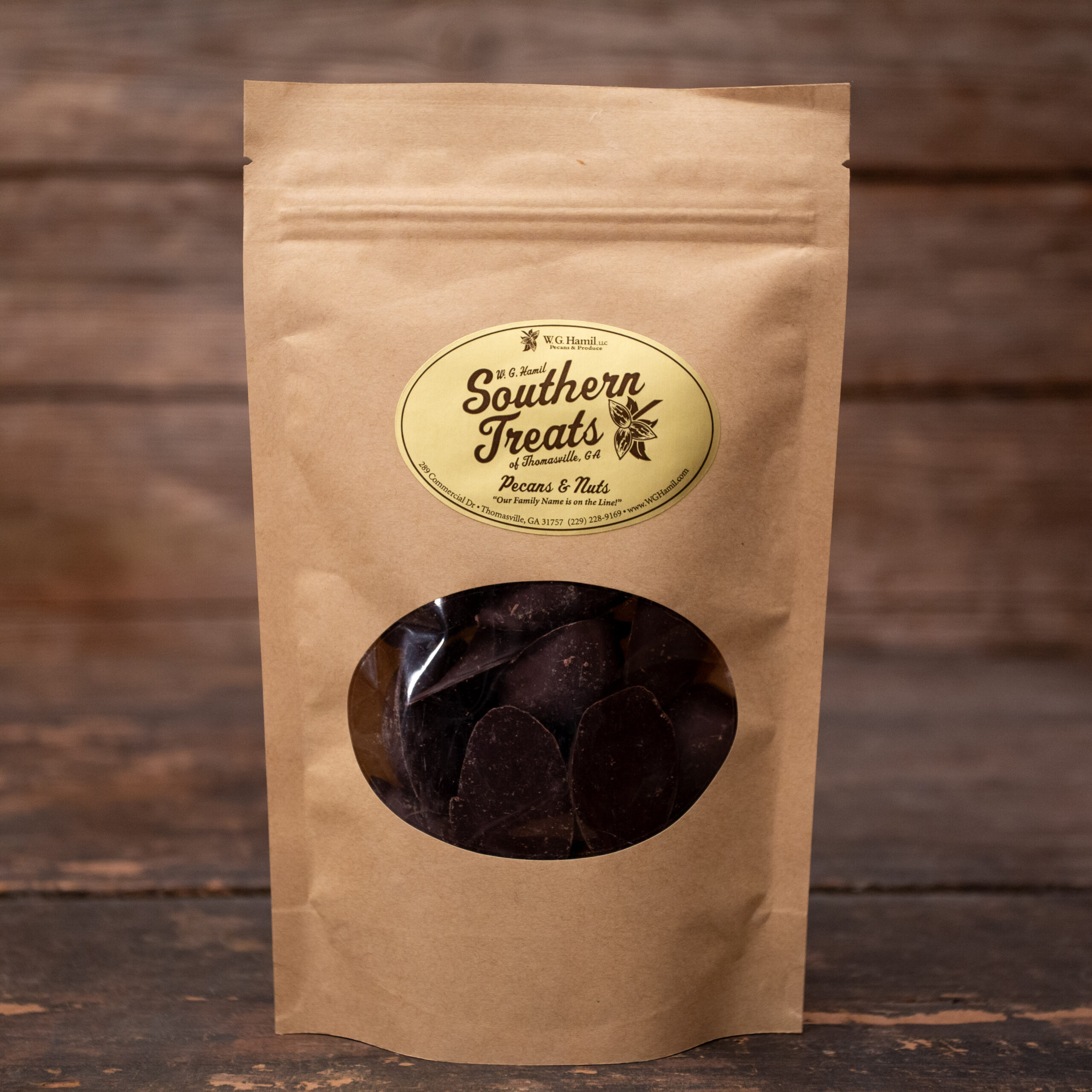 Dark Chocolate Pecans (8 oz)